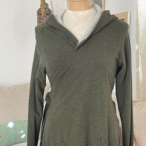 Organic bamboo and  Organic cotton wrap coat